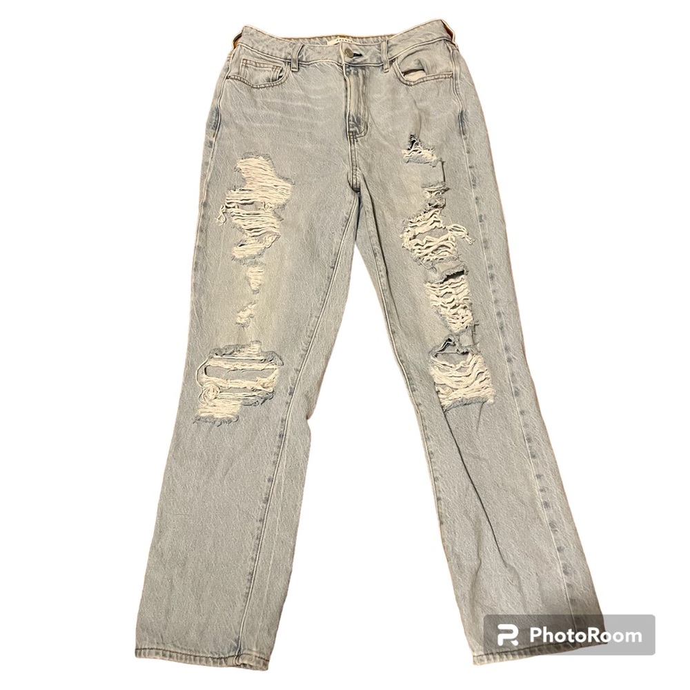 Pacsun Ripped Distressed Mom Jeans Blue Size 28